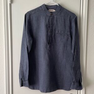 Fabindia 100% Linen Men’s Placket Shirt